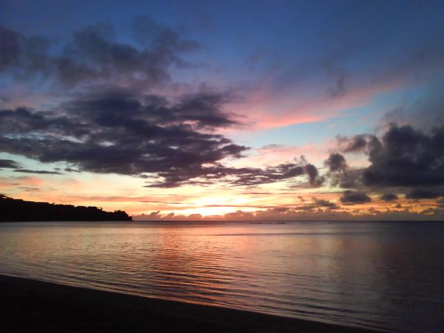 Sonnenuntergang am Anini Beach/Kauai