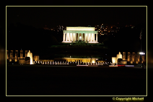 WW II Memorial und Lincoln Memorial