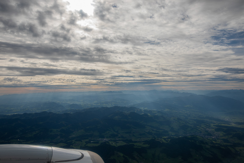 Anflug auf Zürich