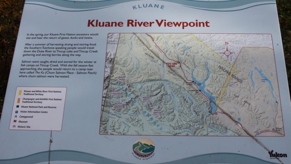 Kluane River Viewpoint am Alaska Highway / Yukon