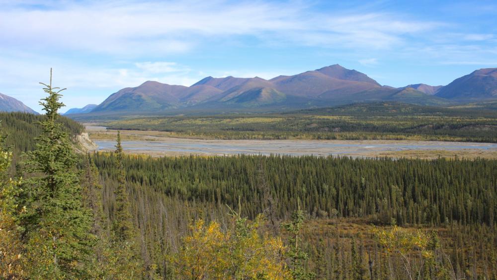 Kluane River Viewpoint am Alaska Highway / Yukon