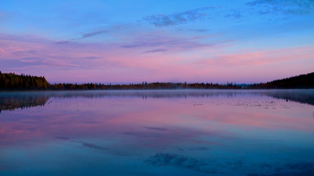 Sonnenaufgang am Little Lost Lake - Quartz Lake State Red. Area / Alaska