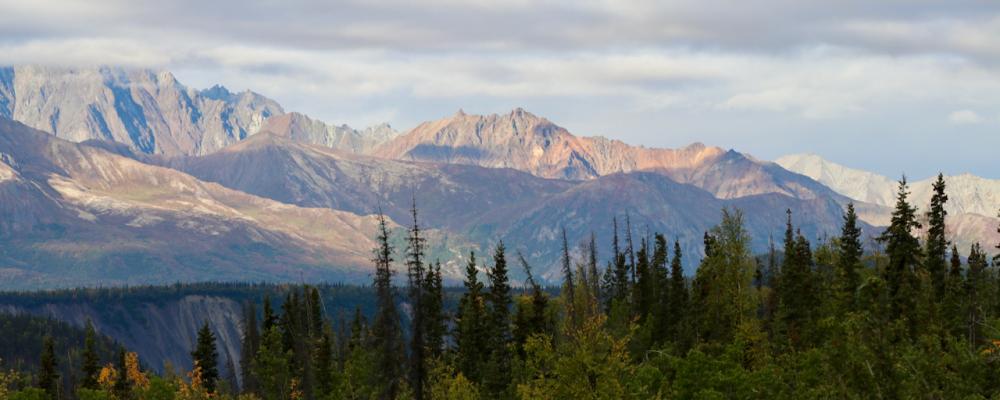 Chugach Mountains beim Matanuska Glacier / Alaska