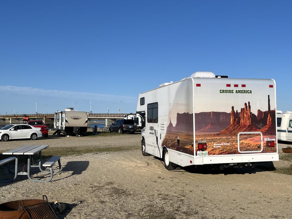 Auf dem Campground in Hampton