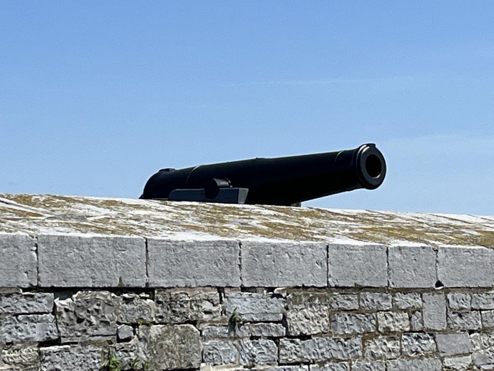 Ehemals schwere Bewaffnung in Fort Henry
