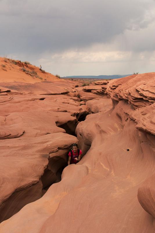 Ausstieg aus dem grandiosen Lower Antelope Canyon