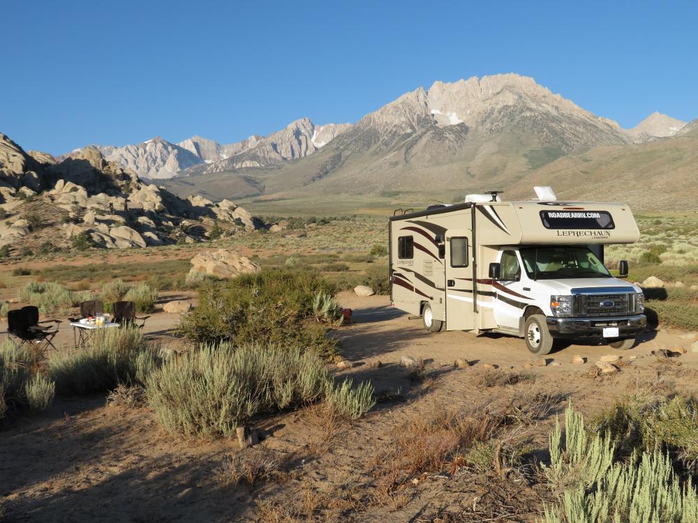 Boondocking bei den Buttermilk Boulders
