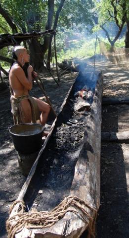 Native People in der Plimoth Plantation b
